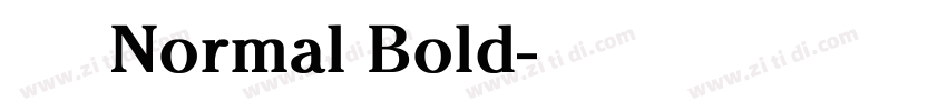 未來熒黑 Normal Bold字体转换